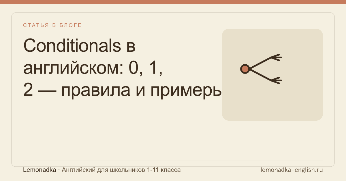 Conditionals в английском: 0, 1, 2 — правила и примеры для школьников