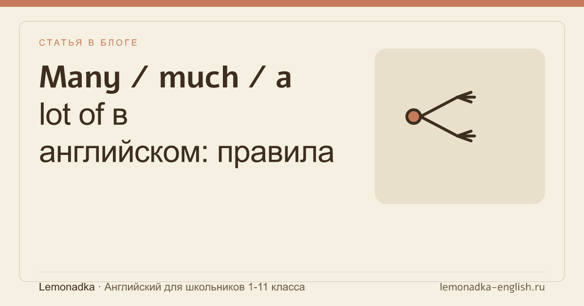 Many / much / a lot of в английском: правила для школьников